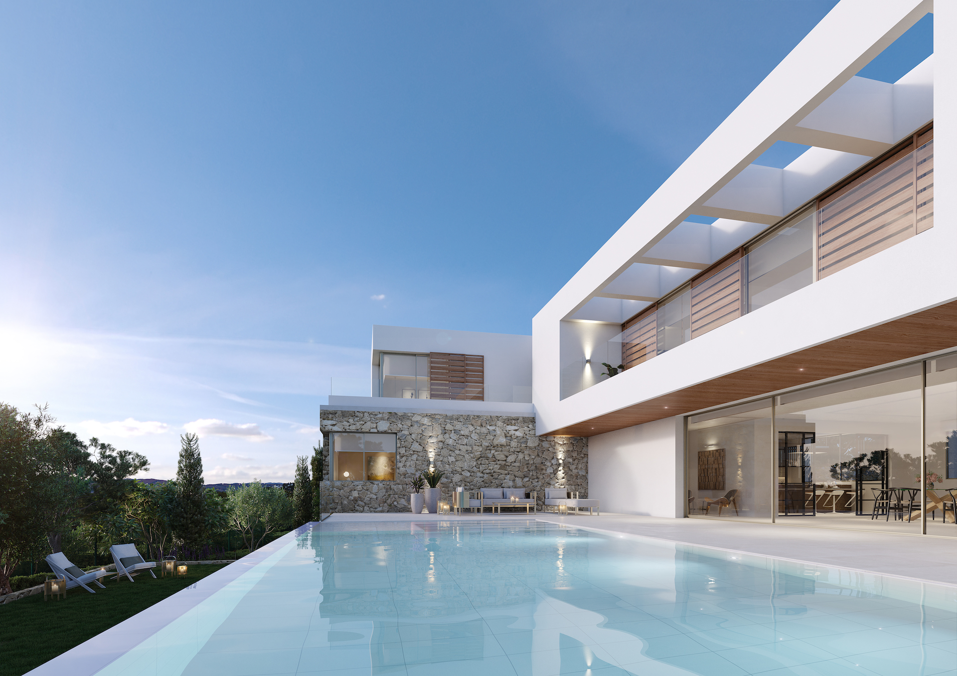 resa victoria ibiza real estate villa for sale new development furnet 2021 private pool exterior pool side house.jpg
